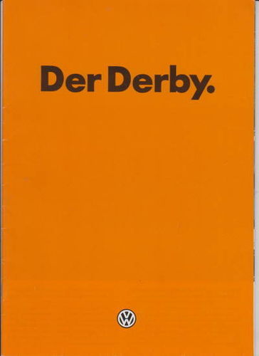 VW Derby alter Autoprospekt 1983