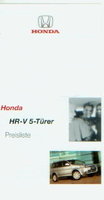 Honda HRV Preislisten