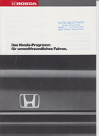 Honda PKW Programm Autoprospekte
