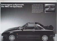 Toyota MR 2 Autoprospekte