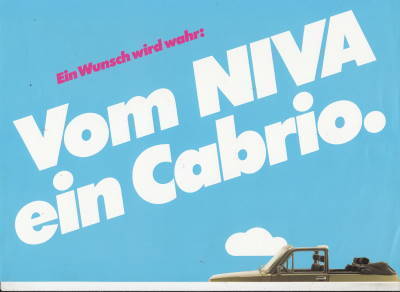 Wunsch: Lada Niva Cabrio 1983