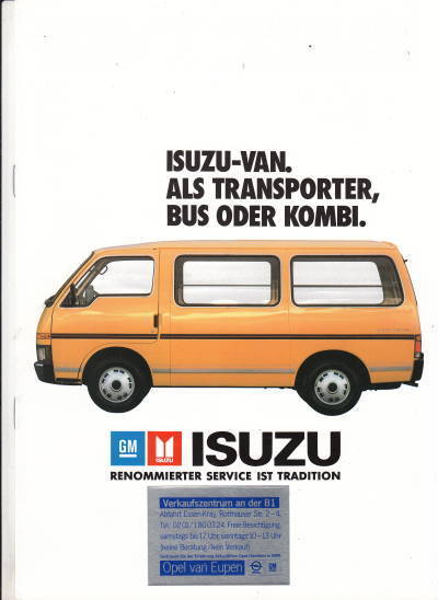 Transport: Isuzu Van 1984