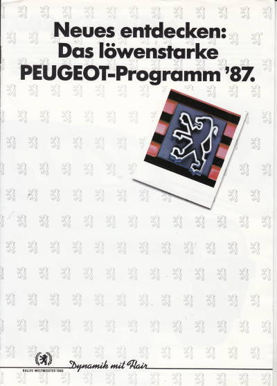 Peugeot PKW 1987