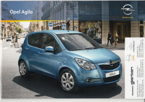 Prospekt Opel Agila 10 -  2009