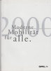 Prospekt Moderne Mobilität für alle - Opel 2000