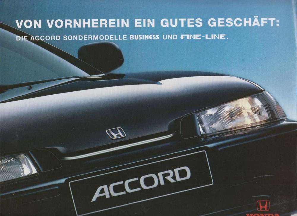 Sonder-Modelle Honda Accord 1995
