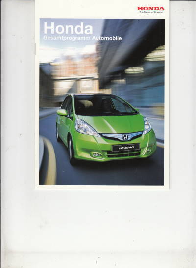 Honda Gesamt-Programm 2011