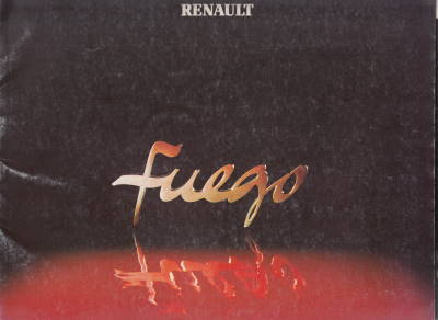 Rarität: Renault Fuego Prospekt