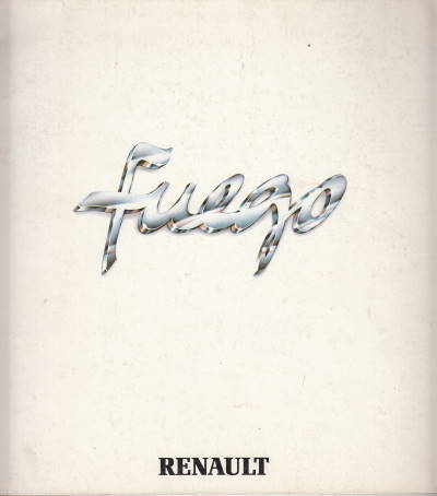 alter Autoprospekt Renault Fuego