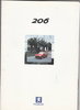 Peugeot 206 Prospekt Preise Farbkarte 2001