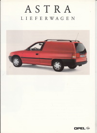 Ladung: Opel Astra Lieferwagen 1992