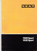 Seat 1200 und 1430 Sport  Autoprospekt 1978