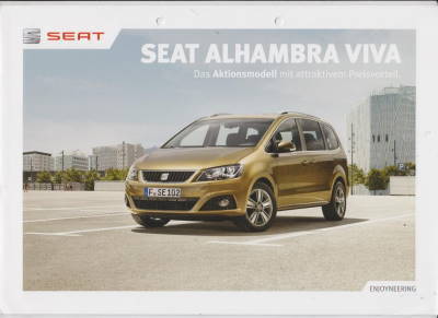 Seat Alhambra Viva Autoprospekt 2014