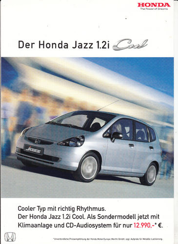 Cooler Typ: Honda Jazz Cool 2004