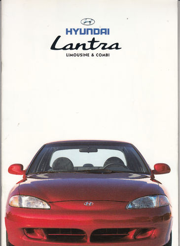 Broschüre 1996 Hyundai Lantra