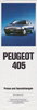 Preisliste Peugeot 405 9-1987