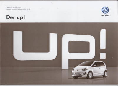 VW Up Technik und Preise 2013