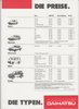 Preisliste Daihatsu Programm 11-1987