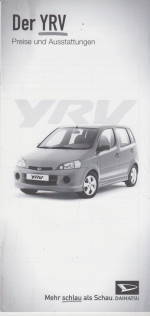 Preisliste Daihatsu YRV 8-2001