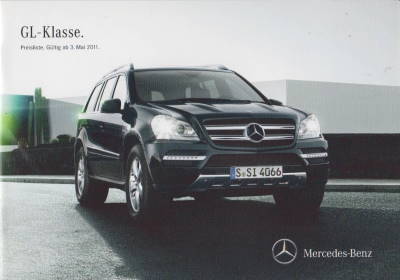 Preise und Aussstattungen Mercedes GL Mai 2011