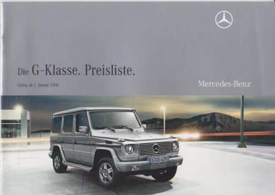 Mercedes G Klasse Die Preise 2008