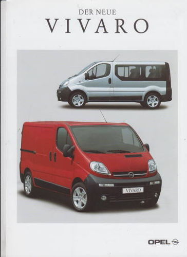 Autoprospekt Top-Design: Opel Vivaro 2000