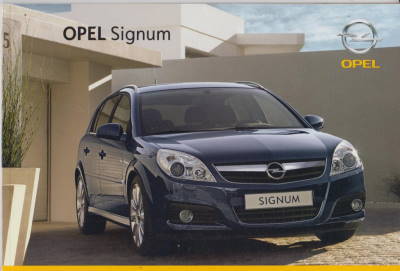 Cockpit: Opel Signum 2007