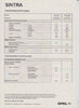 Opel Sintra Technische Daten 1998