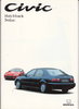 Autoprospekt Honda Civic Hatchback -  Sedan Finnland 1992