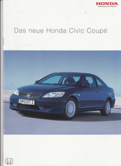 Das neue Honda Civic Coupe 2004