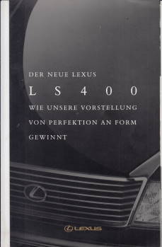 Lexus LS 400 Autoprospekt für Fans
