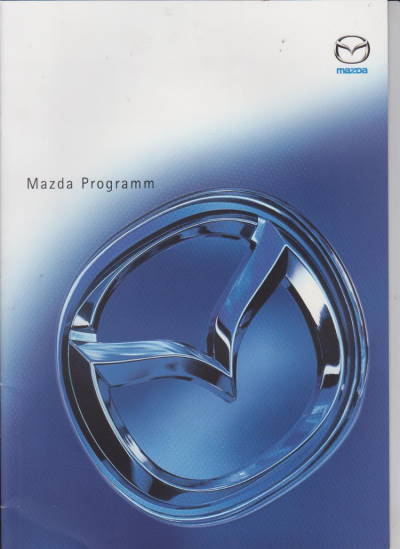 Mazda Programm 2001 KFZ-Prospekt