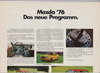 alter Prospekt Mazda Programm 1976