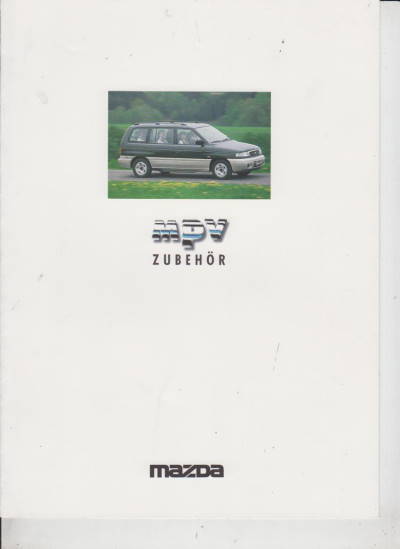 Schöner: Mazda MPV Zubehör Prospekt 1996