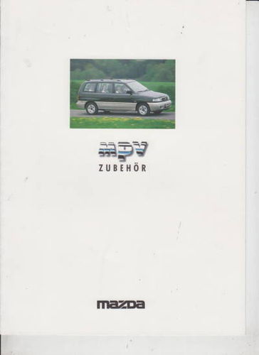 Schöner: Mazda MPV Zubehör Prospekt 1996