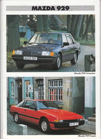 Mazda 929 Limousine und Coupe 1983