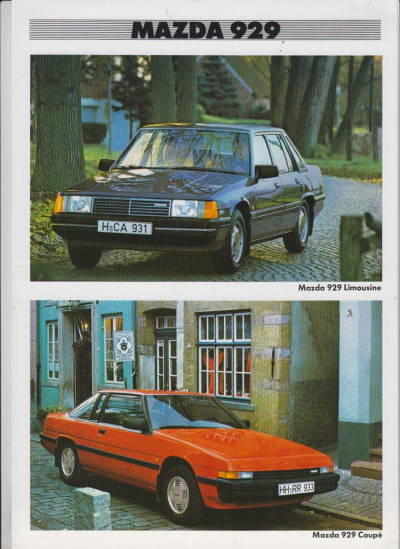 Fahrkomfort Mazda 929 1983
