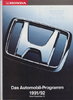 Autoprospekt Honda Programm 9 - 1991