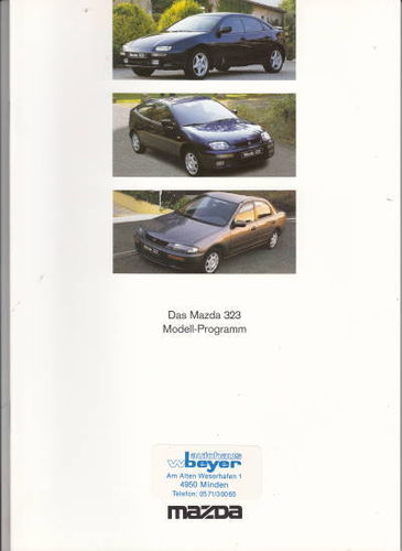Modellprogramm Mazda 323 1994