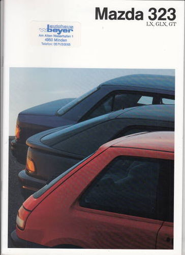 Komplett. Mazda 323 Prospekt 1989