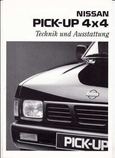 Prospekt Technik Nissan Pick Up 4x4 10- 1994