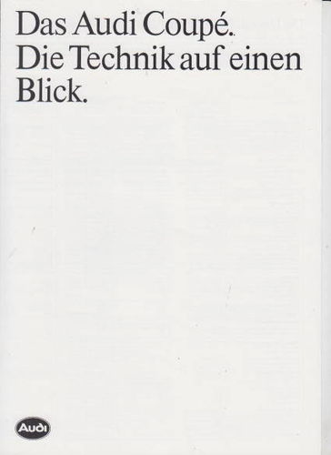 Technische Daten Audi Coupe 1990