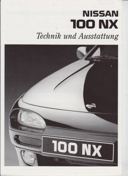 Technische Daten Nissan 100 NX  Technik  April 1994