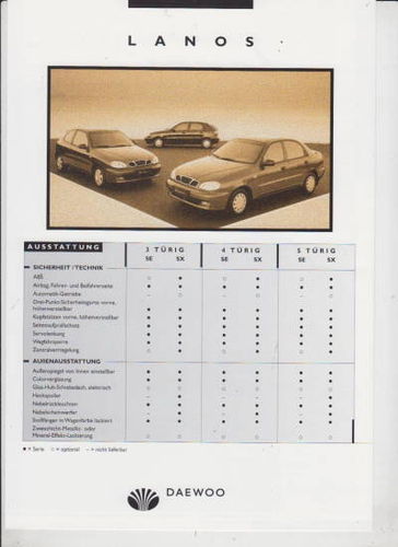 Daewoo Lanos Prospekt Technik  2000
