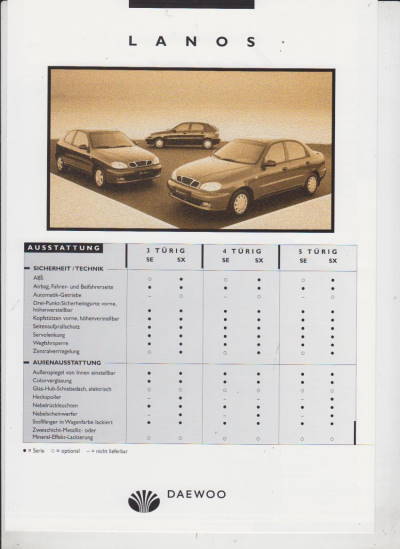 Daewoo Lanos Prospekt Technik 2000