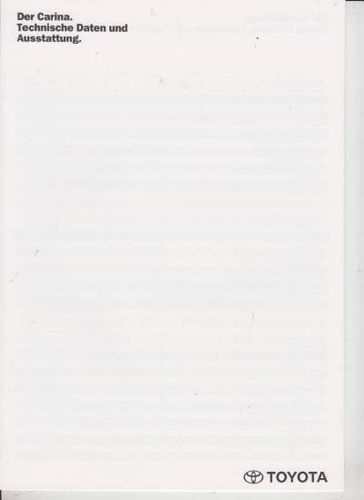Technische Daten Toyota Carina 2-1996