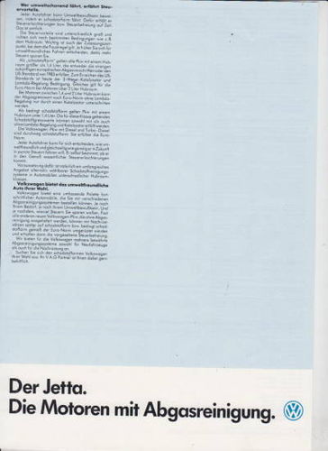 Technische Daten VW Jetta 1-1986