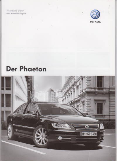 Technische Daten VW Phaeton 10-2007