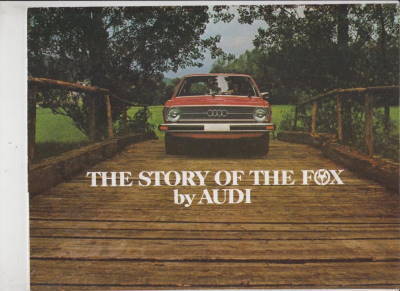 The Fox by Audi / Prospekt USA 1975