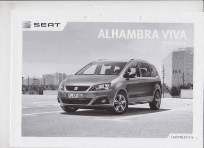 Seat Alhambra Viva Preisliste 2014